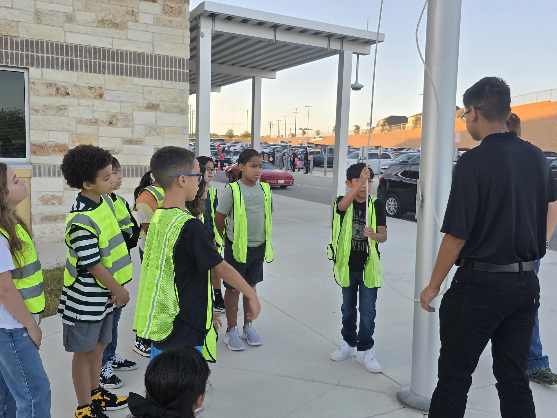 MVHS NJROTC trained the Ladera Safety Patrol Team