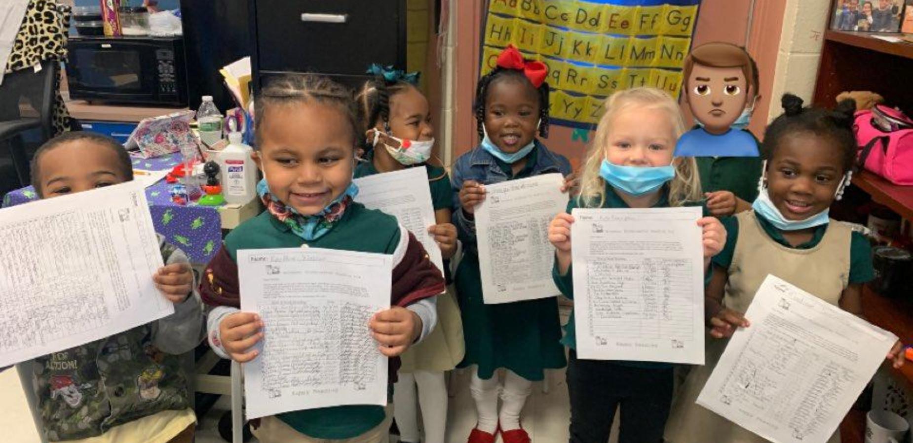 Geiger Elementary School students.