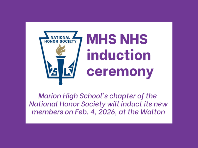 promo graphic - MHS NHS induction ceremony 2026