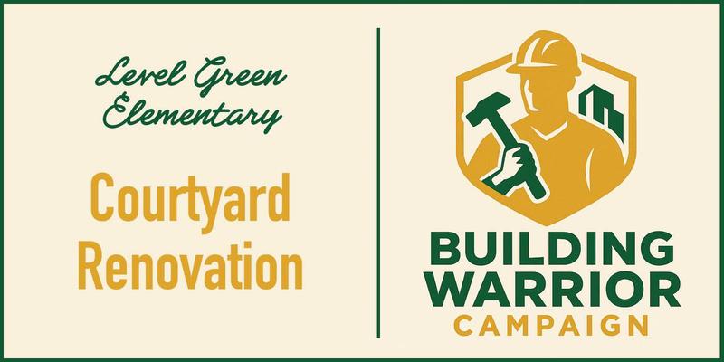 Building Warrior Campaign logo with text Courtyard Renovation