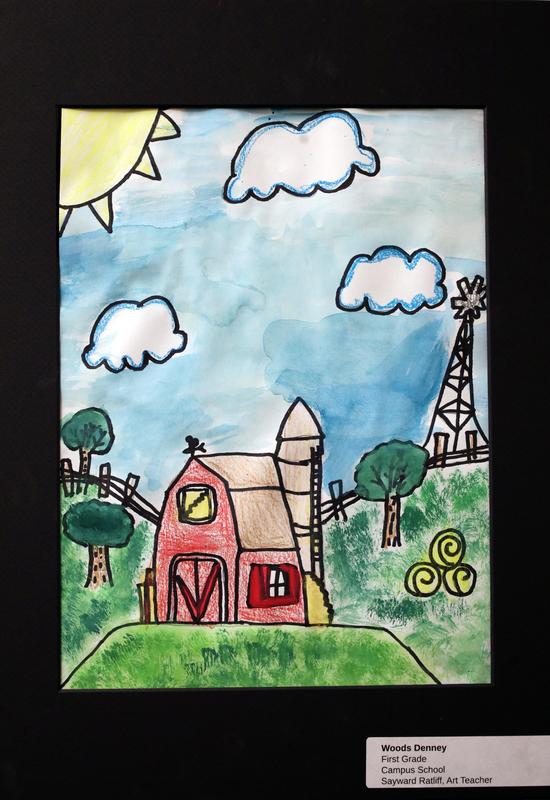 Student artwork on display