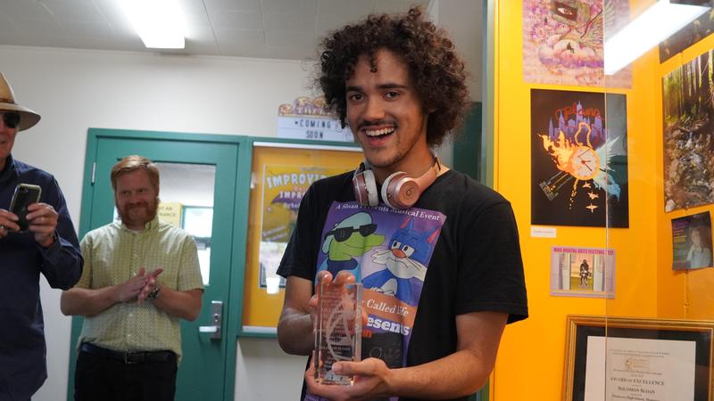 Monterey High School Senior Solomon Sloan earns regional student production award