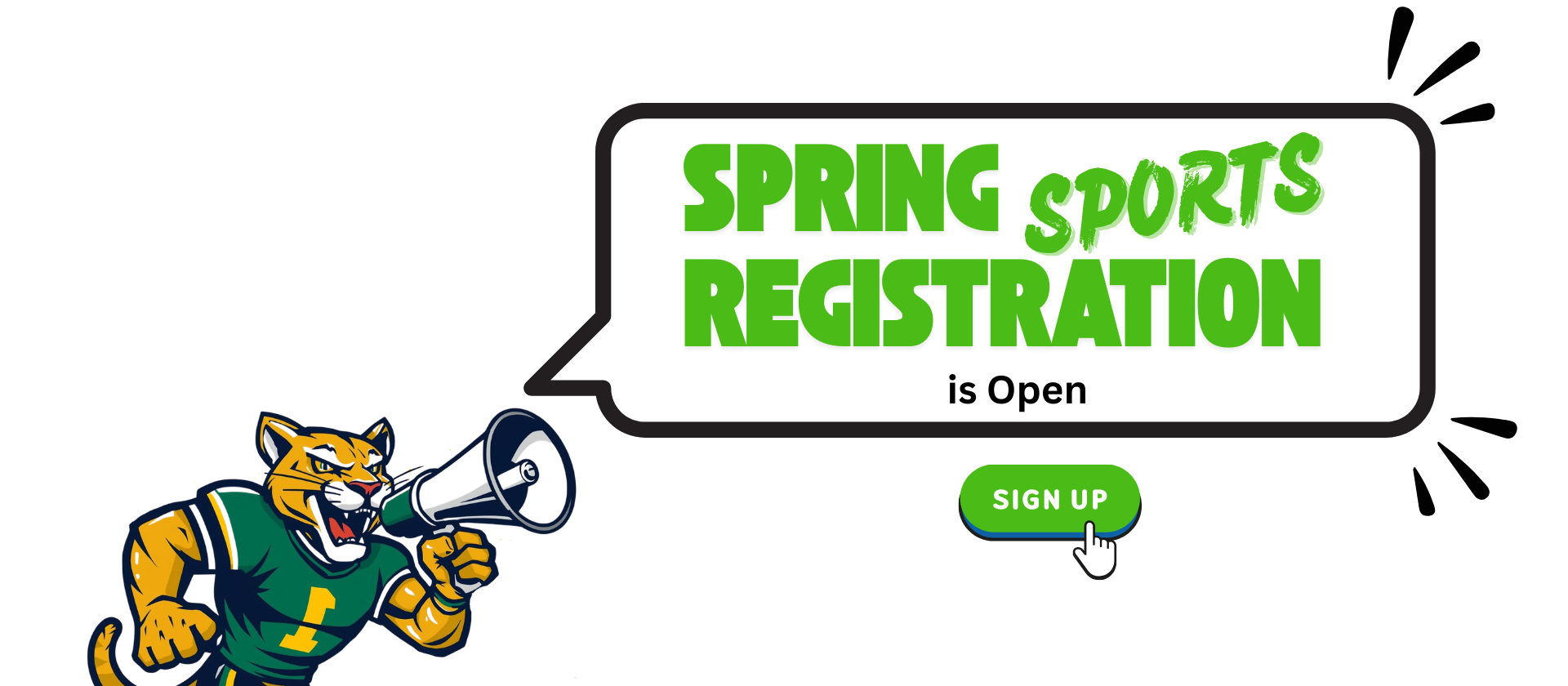 Spring Sports Registration Now Open!