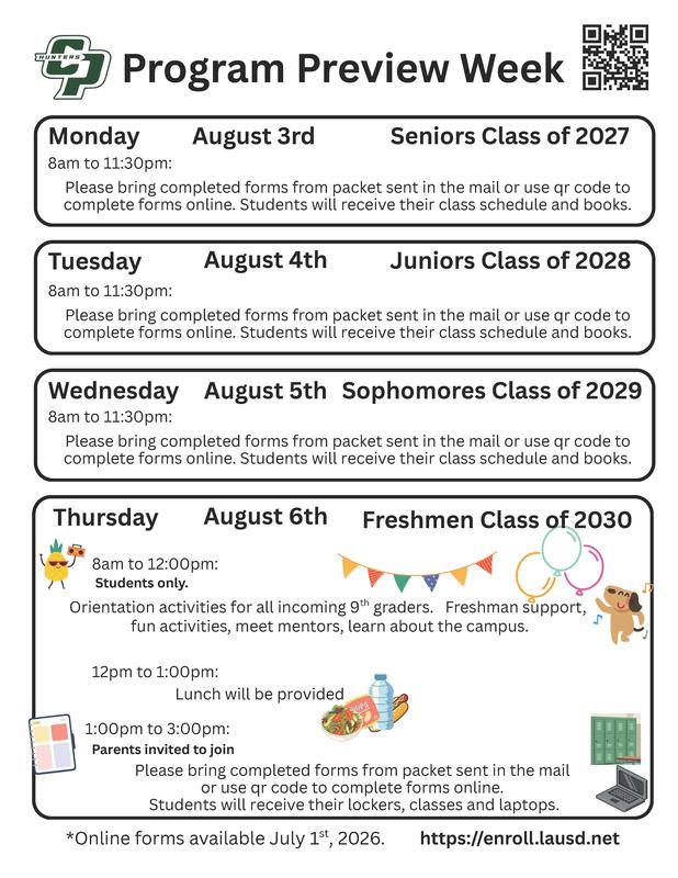 Save the date for program preview week