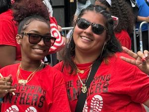 Staff members smiling