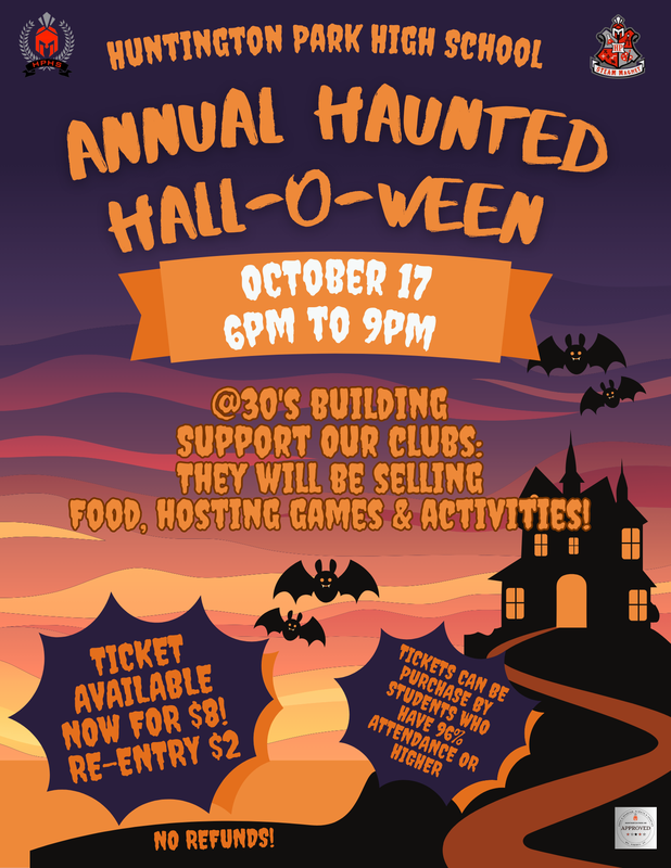 Annual Haunted Hall-o-ween Flyer