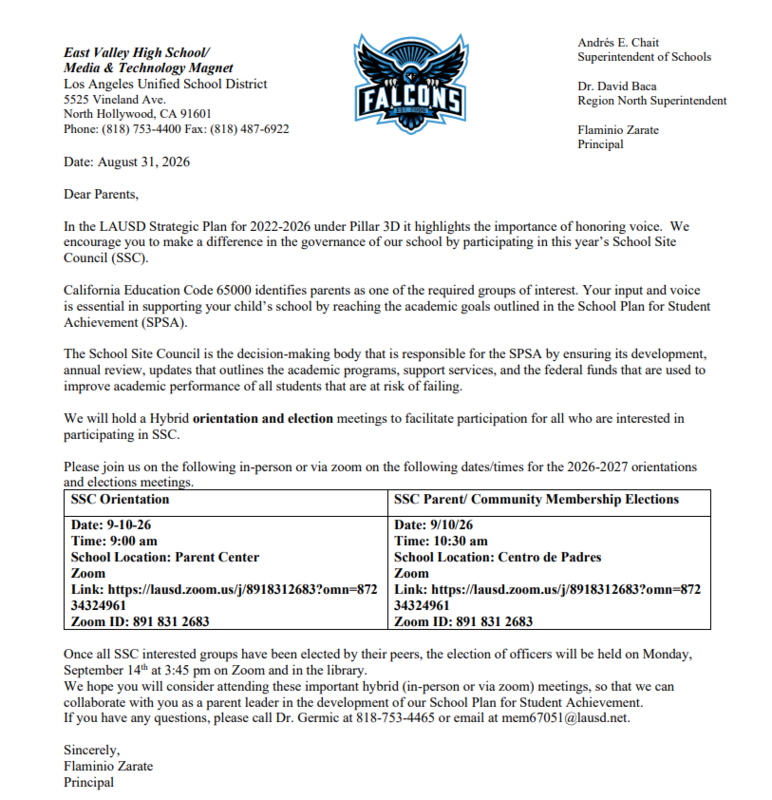 SSC Orientation and Election Flyer