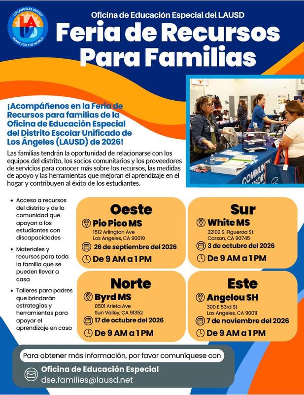 Resource Fair Flyer - Spanish