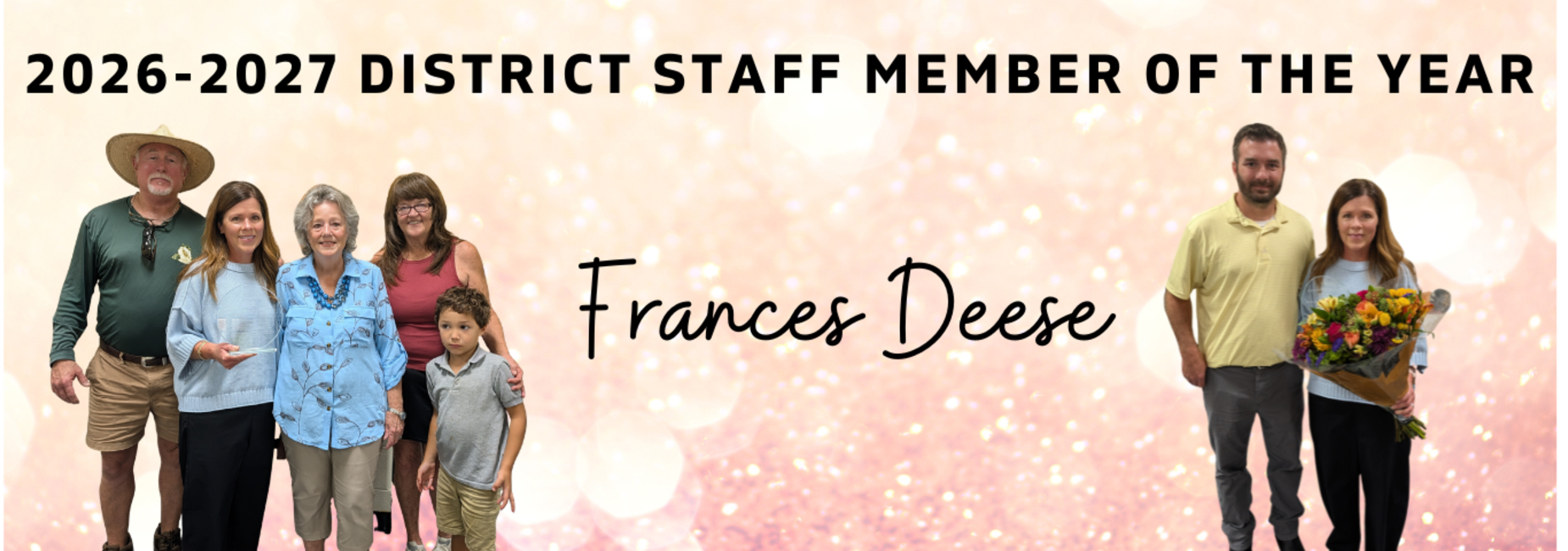 Congratulations to the 2026-2027 District Staff Member of the Year, Mrs. Frances Deese! Mrs.  Deese is the Administrative Assistant for Baker County Schools.  She is often the first friendly face and voice you hear when you come to Baker County Schools.  We appreciate her dedication to our school, students and community!