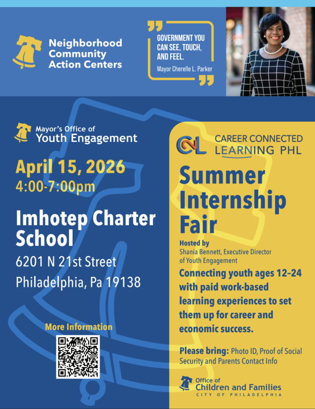 Imhotep Host a Summer Internship Fair sponsored by the Mayor's Office of Community Engagement Featured Photo