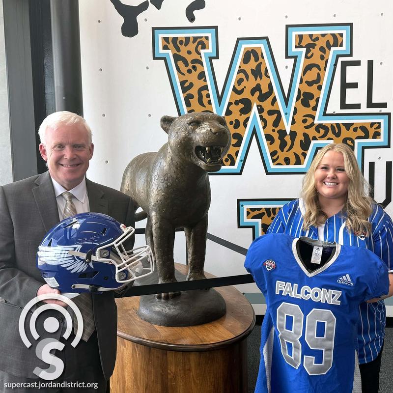 Ms. Brown & Superintendent Godfrey