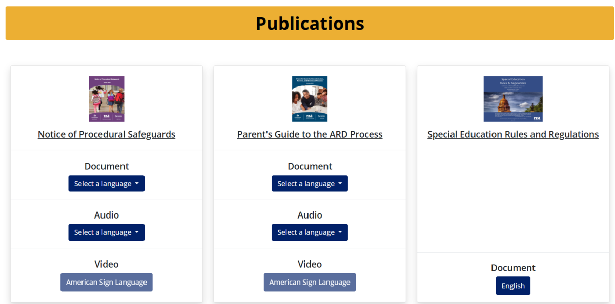 TEA, ESC 18, The Legal Framework 