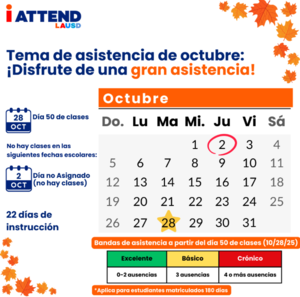 fall attendance flyer