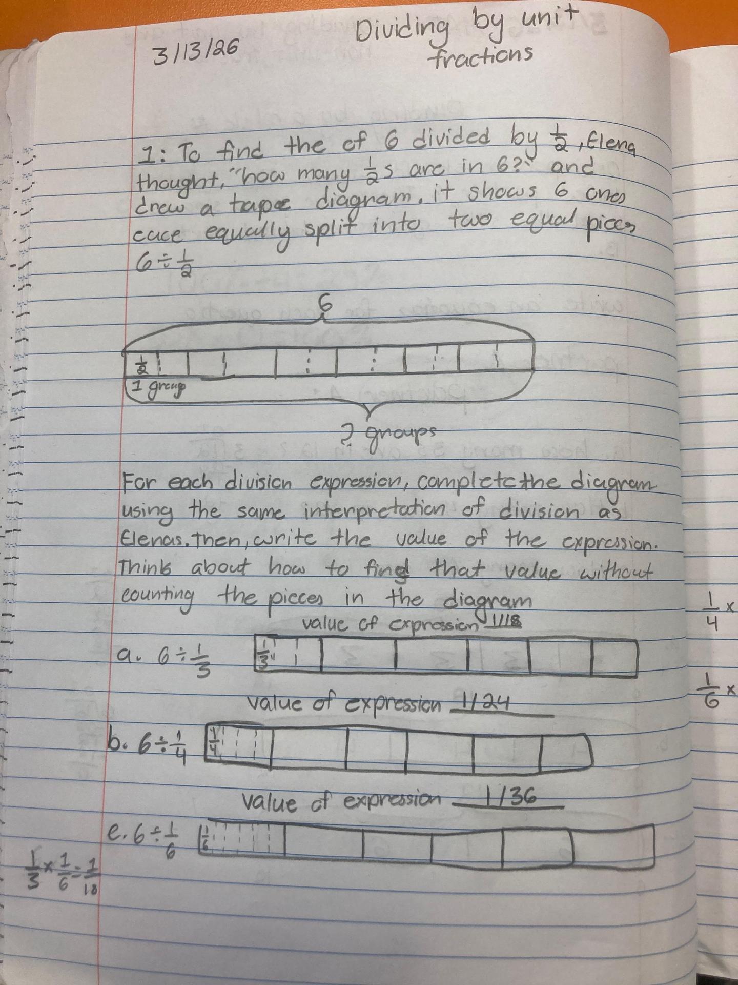 Sample math notes