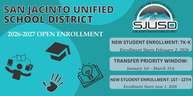 Open Enrollment 2026-27 SY Graphic