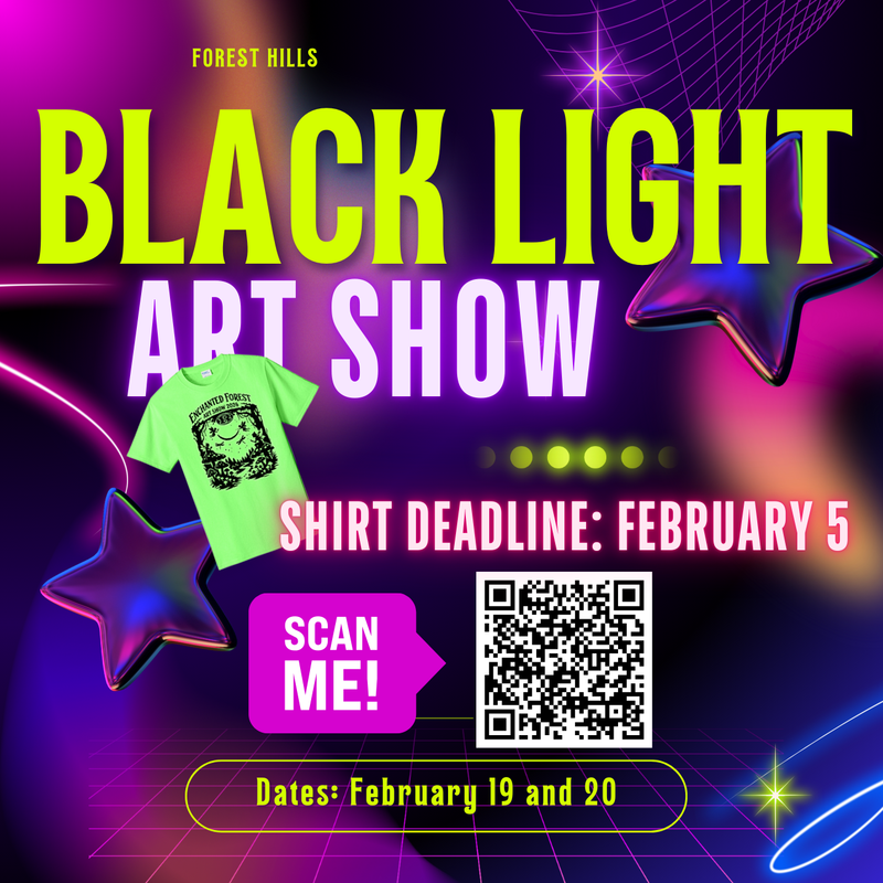 black light art show