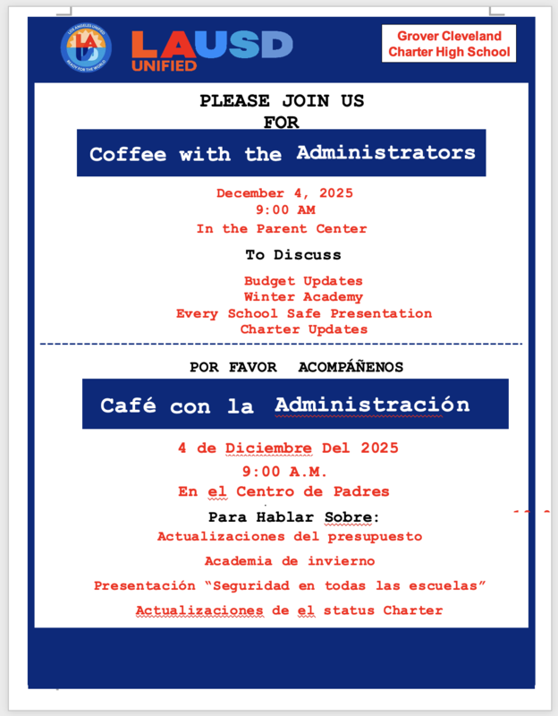 Coffee With Admin- December 4, 2025 Featured Photo