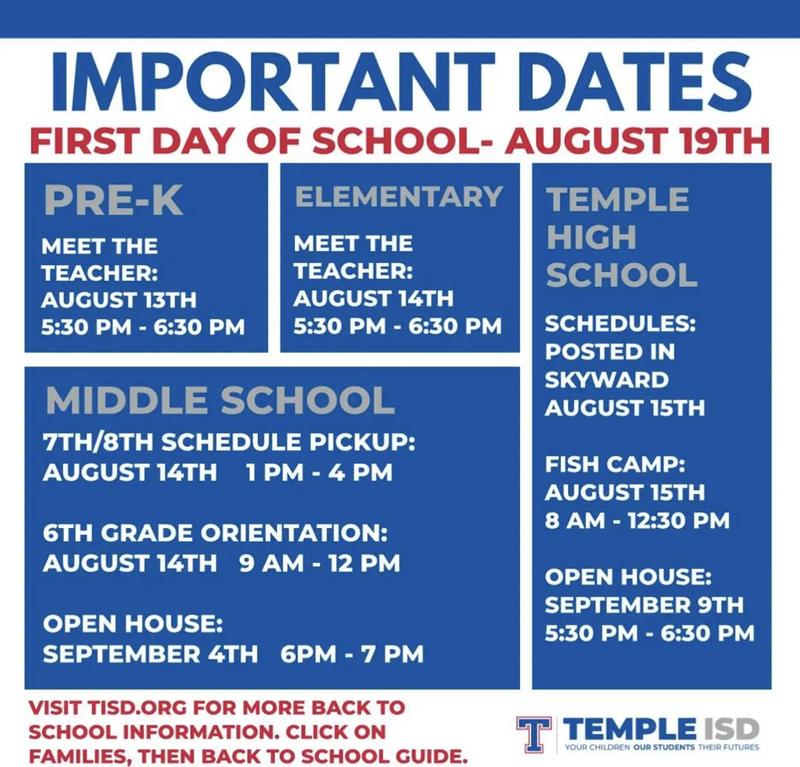 Important TISD Dates Featured Photo