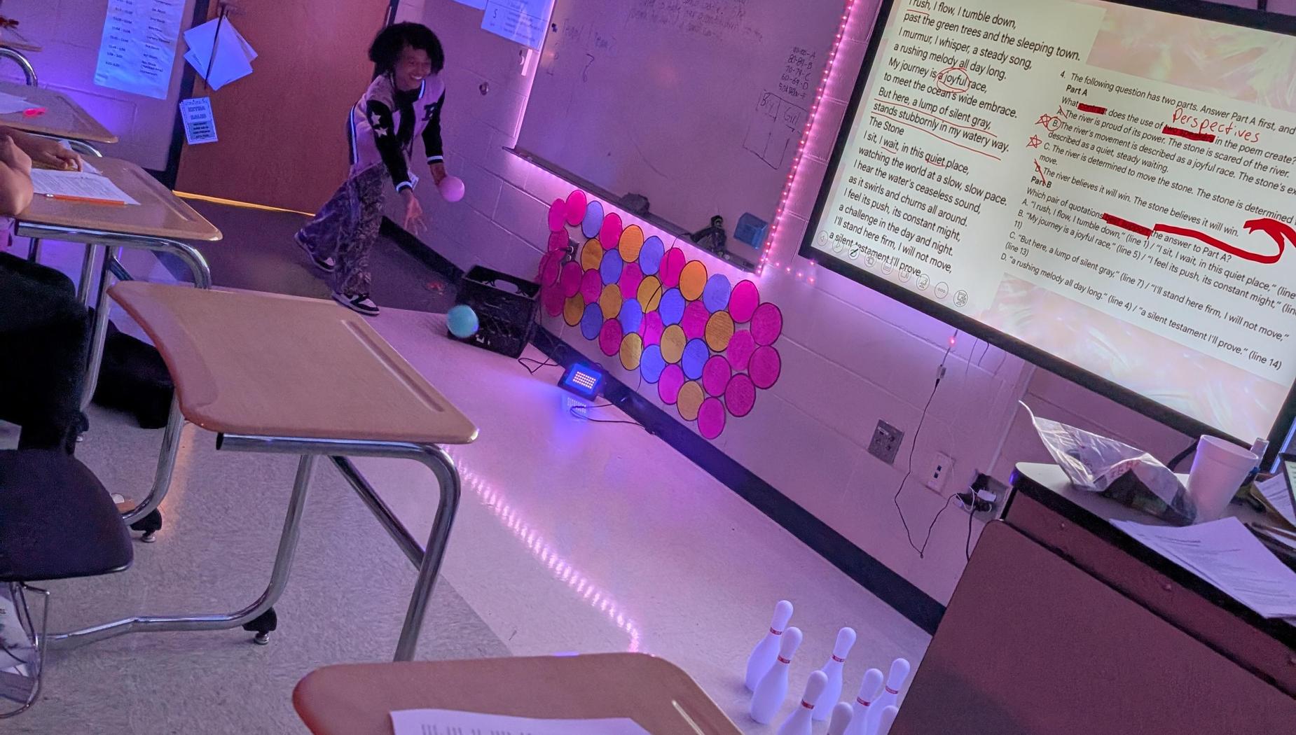 6th grader glo bowling for a review