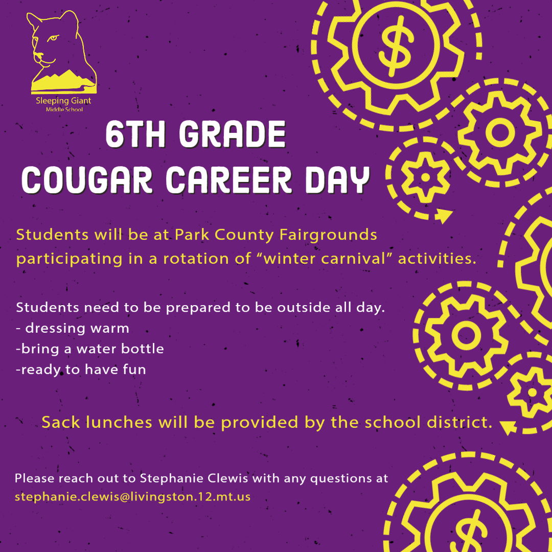 6th Grade Cougar Career Day | Sleeping Giant Middle School