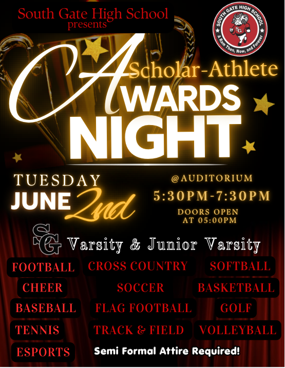 Scholar Athlete Awards Night Flyer