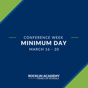 Minimum Day: conference week March 16-20th, 2026