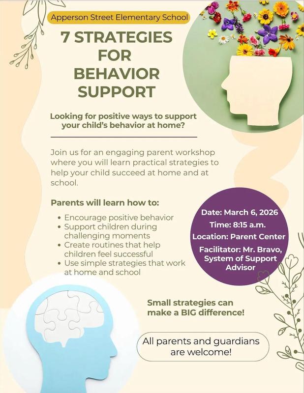 7 Strategies for Behavior Support, Friday March 6th at 8:15AM