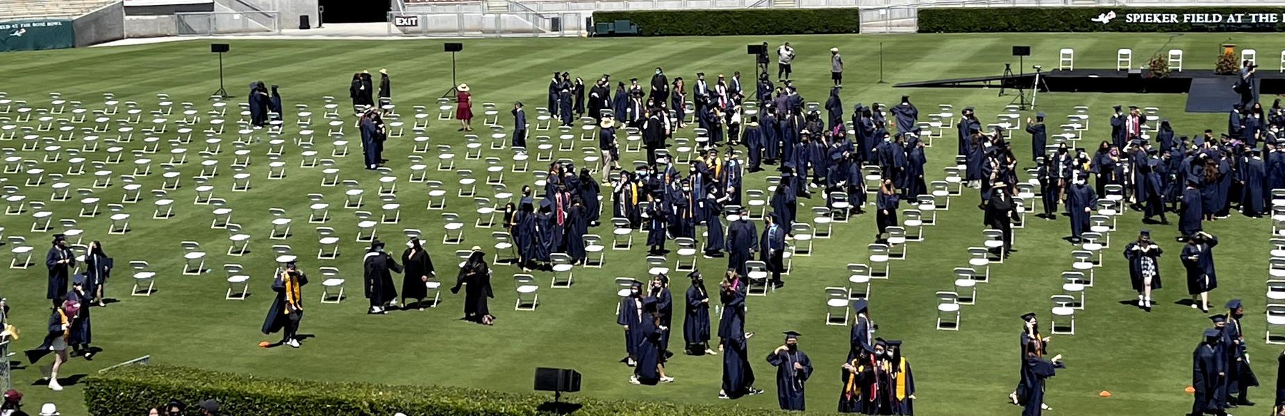 Graduation at the Rose Bowl - May 27, 2021 (courtesy of A. Chang)