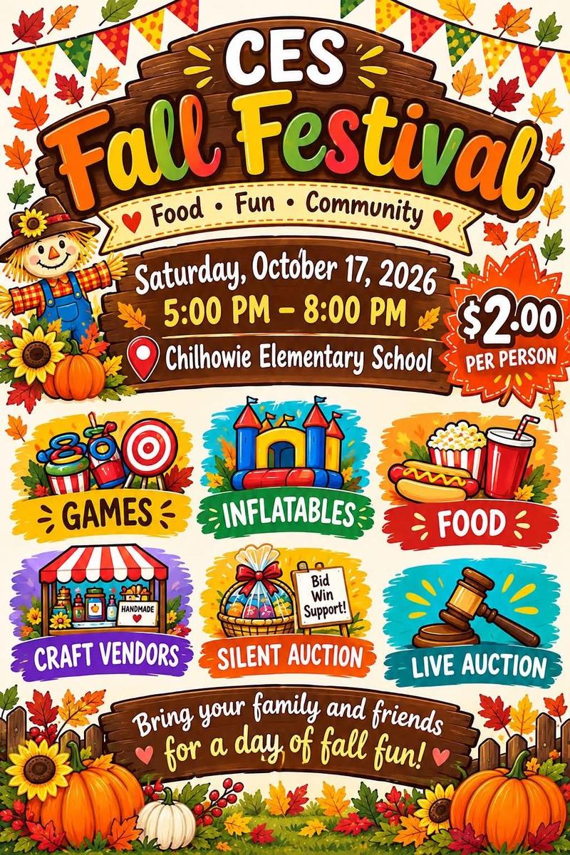 flyer for the CES fall festival event