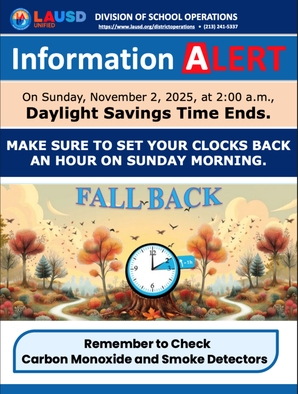 Daylight Savings Time Ends  |  November 2, 2025 Featured Photo