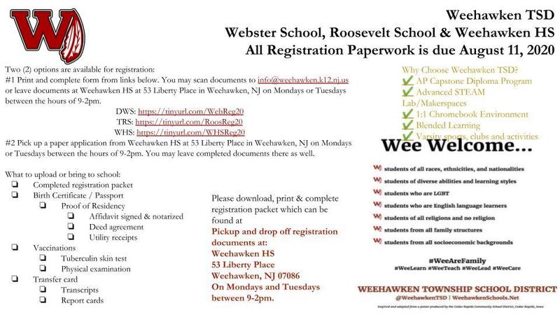 2020-2021 School Year Registration