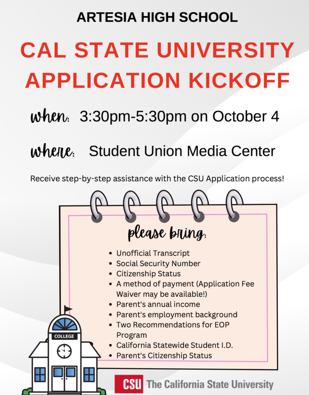 CSU Application Kick Off Event on Oct. 4th! Featured Photo