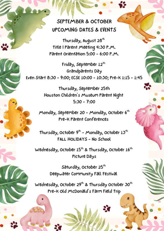 September & October ECC Dates