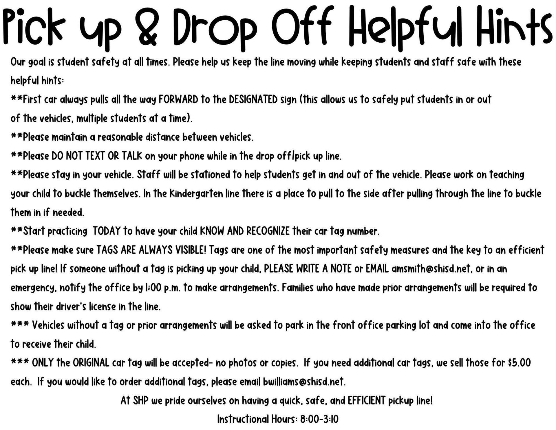 Helpful Hints