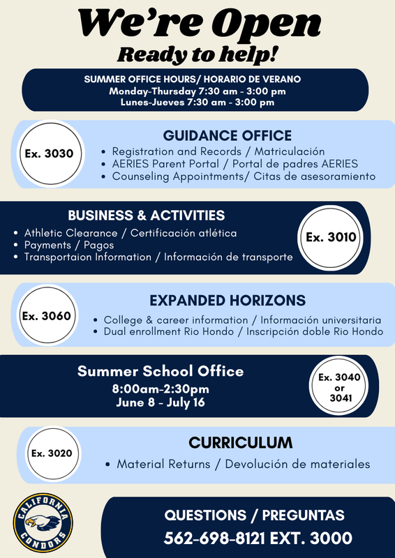 Summer Office Hours