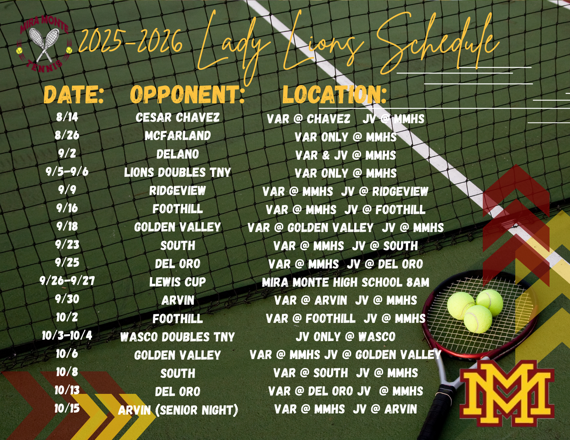 Girls Tennis