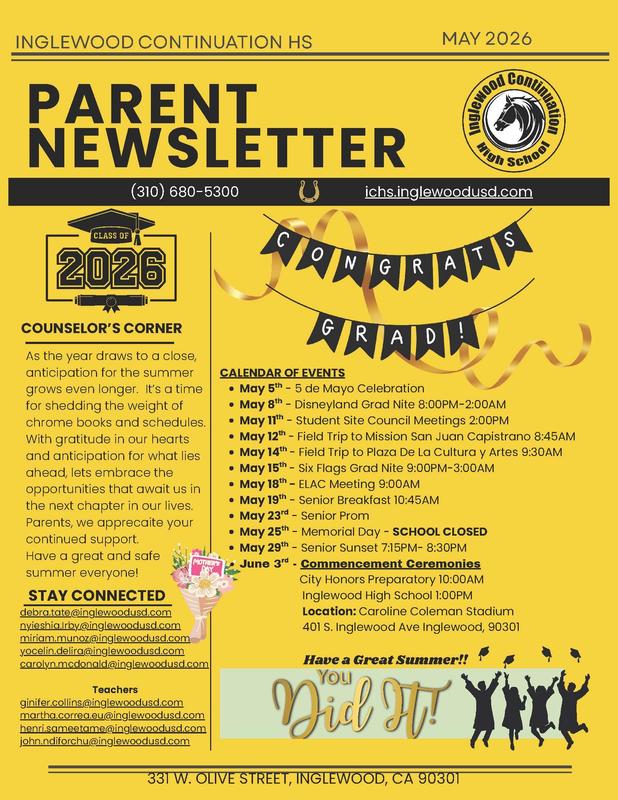 May 2026 Parent Newsletter Featured Photo
