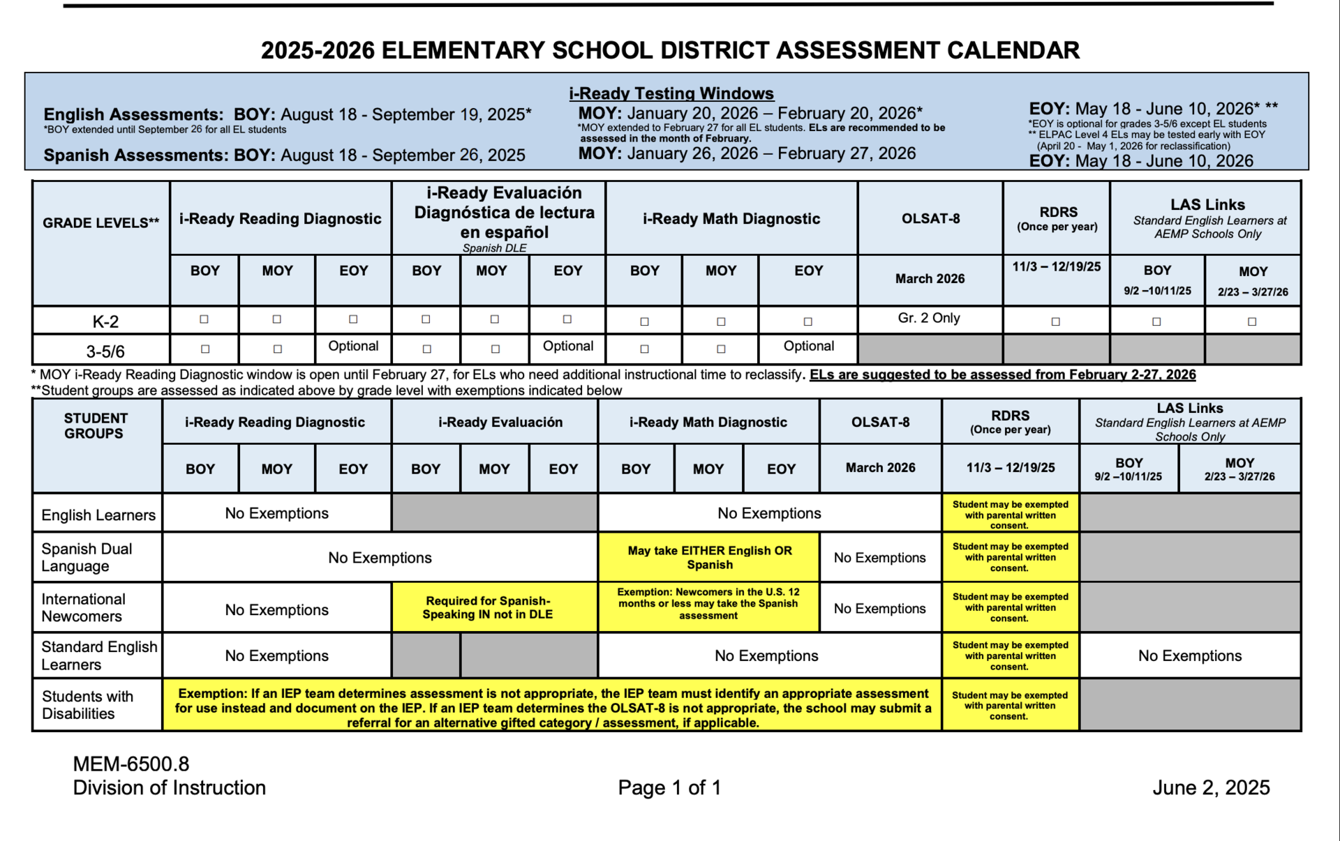 Resources Staff 135th Street Elementary