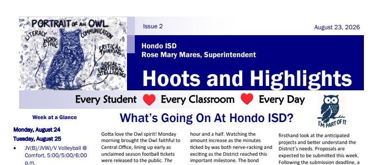 Hoots & Highlights Sample Snip-It Graphic
