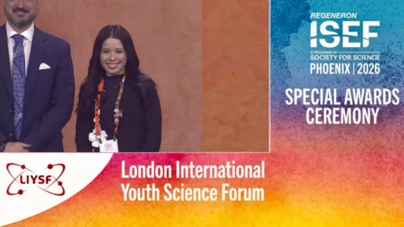 Ana Ordonez wins ISEF (North Bergen High School) - Krista Welz