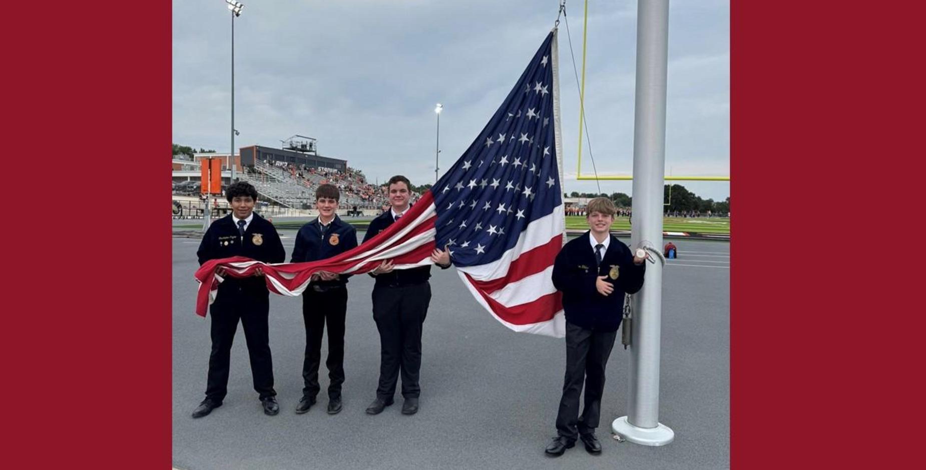 FFA Flag presentation