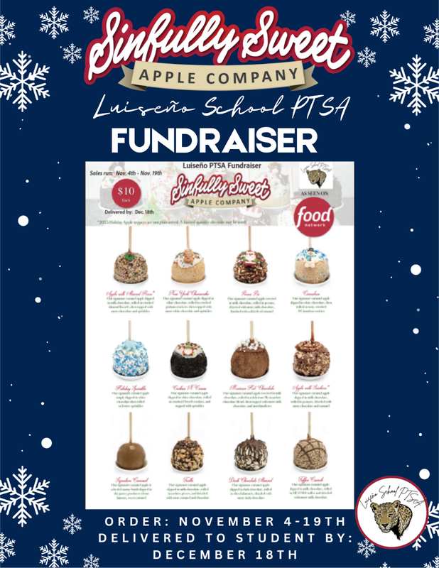 PTSA Carmel Apple Fundraiser!! Last day to order is 11/19!!
