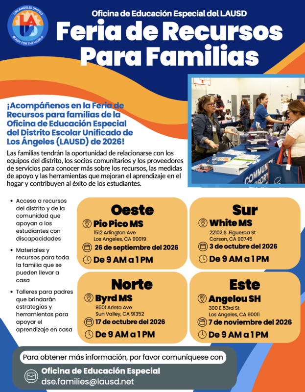 Feria de Recursos Para Familias