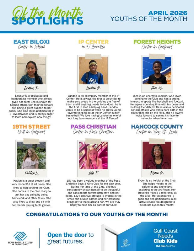 Introducing our April Youths of the Month!