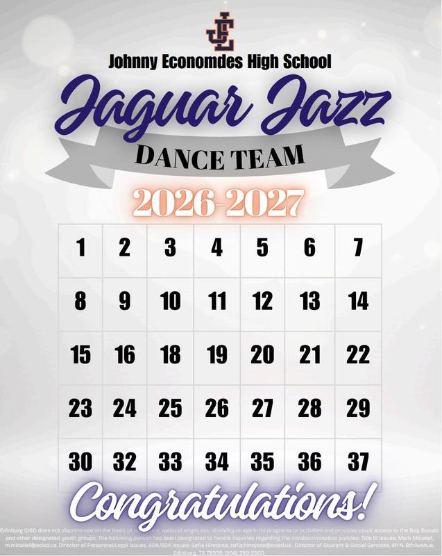 2026 - 2027 Jaguar Jazz Dance Team