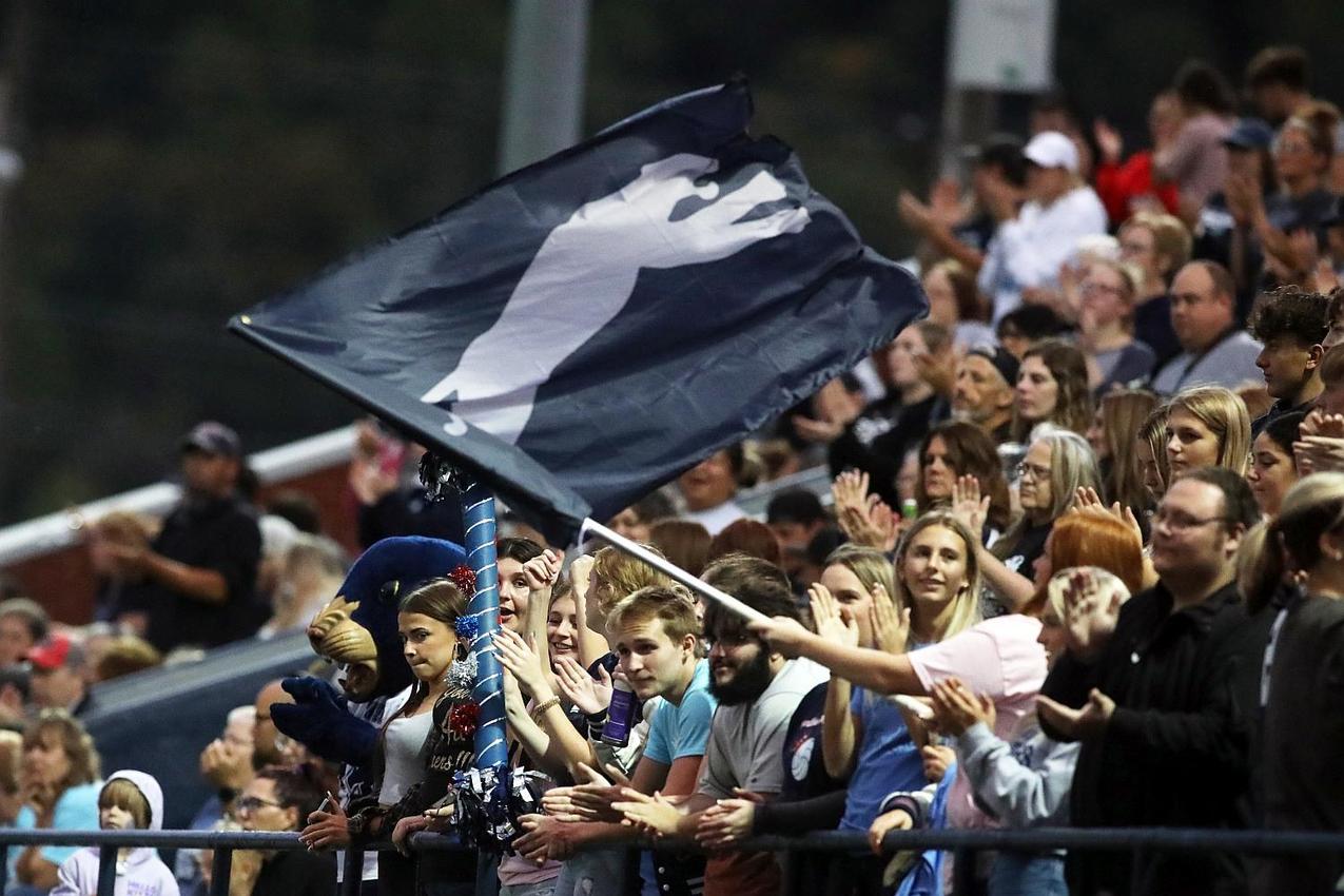 Student section cheering