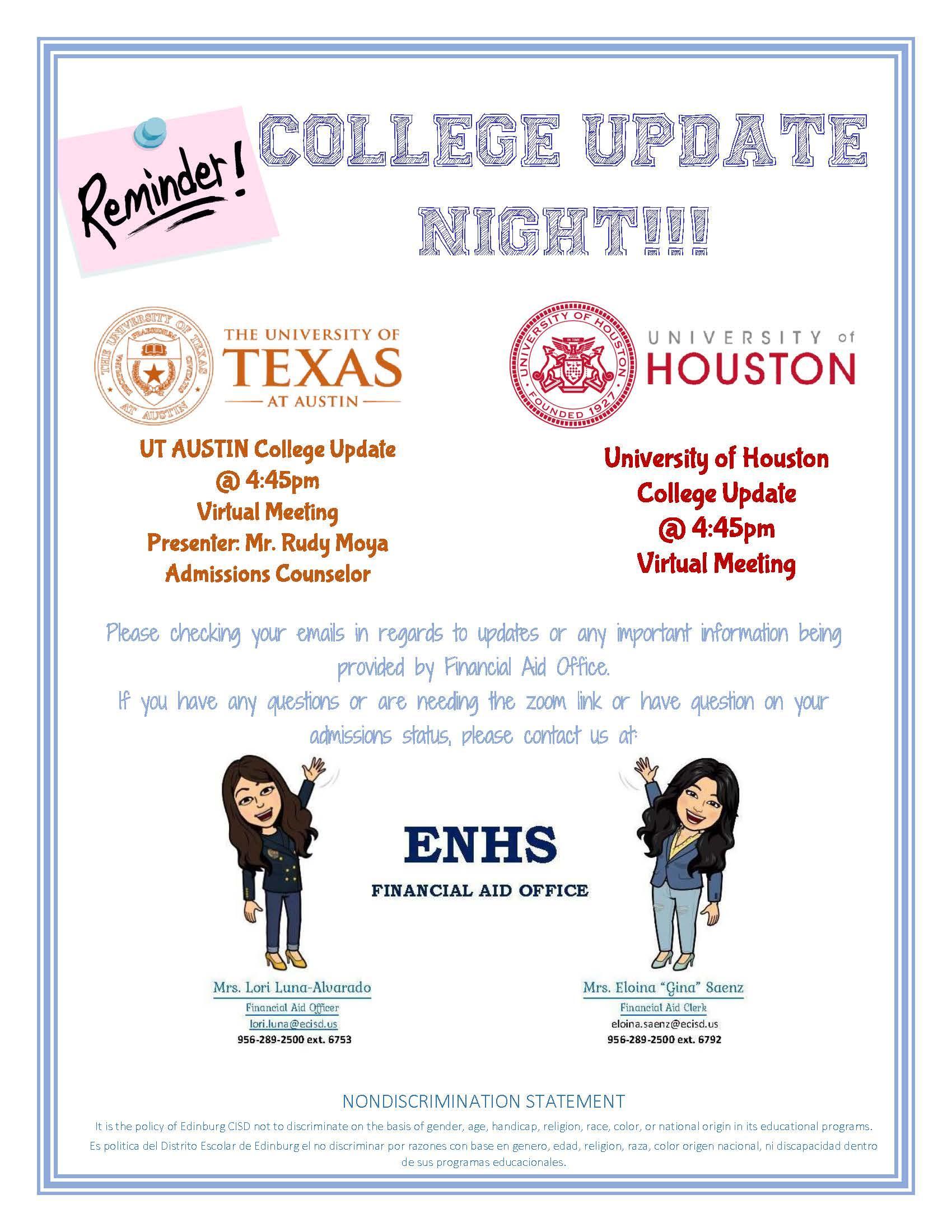 Events Financial Aid Office Edinburg North High School