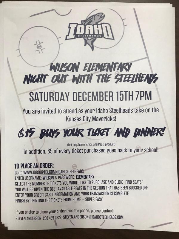 Wilson Elementary Night Out With The Steelheads! Thumbnail Image