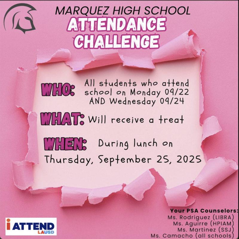 Be Part of the Attendance Challenge!/ ¡Sé parte del desafío de asistencia!