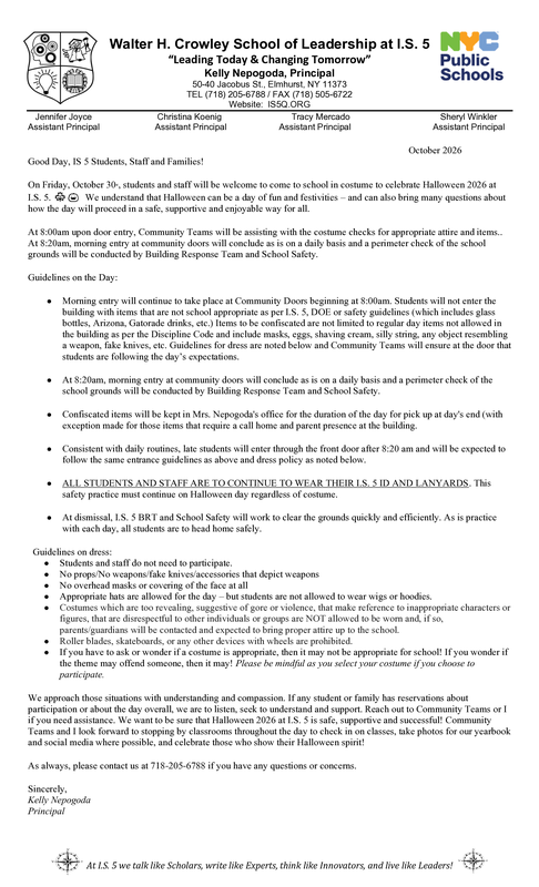 Halloween Spanish Letter